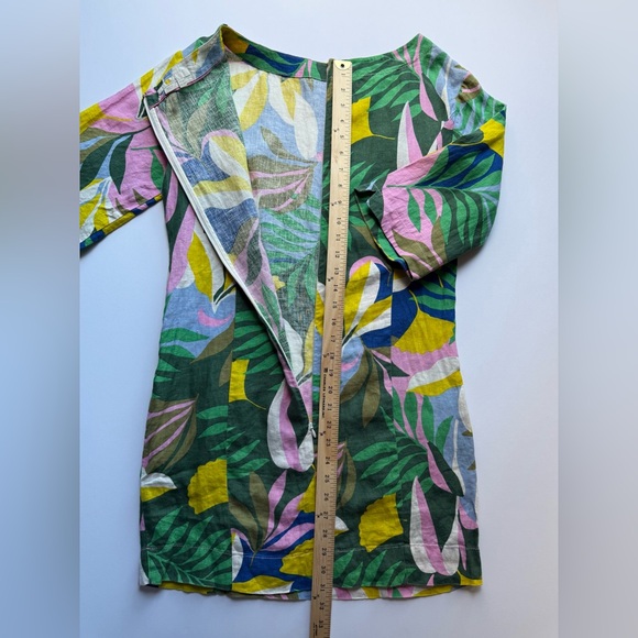 Boden Multicolor Abstract Pattern Dress ๐๐๏ธ๐ 100% LINEN โ
๐ - Picture 16 of 16